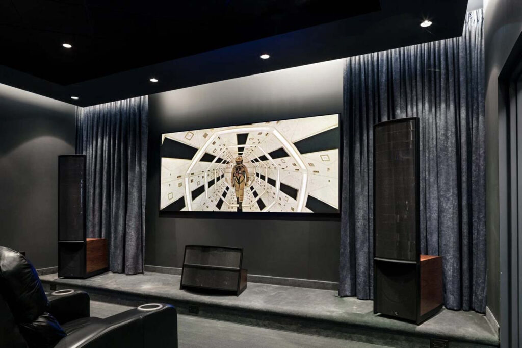 What role does smart control play in a custom theater
